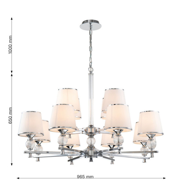 Подвесная люстра Favourite AUREOLA 2873-12P