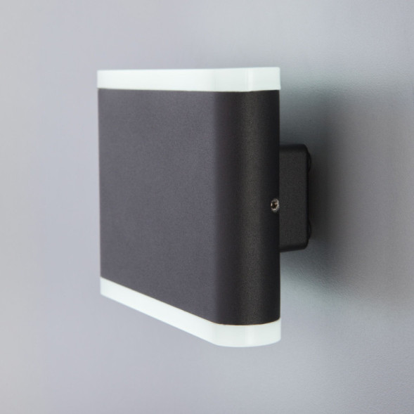 Уличный настенный светильник Elektrostandard 1505 TECHNO LED COVER чёрный