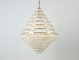 Каскадная люстра Newport 10125+28/C gold
