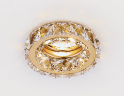 Встраиваемый точечный светильник Ambrella Light Ceiling K112 CL/G