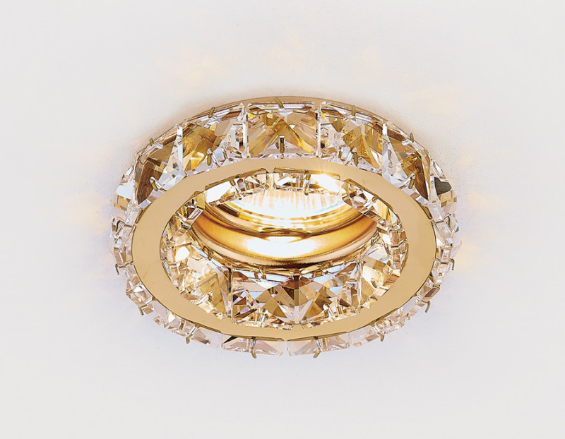 Встраиваемый точечный светильник Ambrella Light Ceiling K112 CL/G