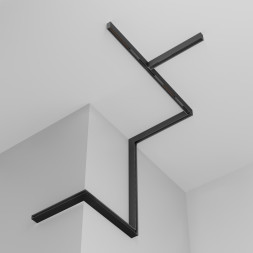 Накладной магнитный шинопровод Maytoni Technical Magnetic track system Exility черный TRX034-411B