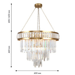 Подвесная люстра 4732-12P Favourite PRESTON