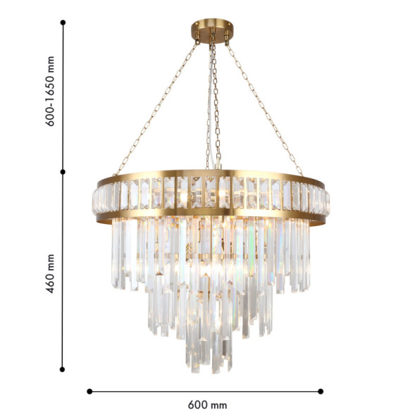 Подвесная люстра 4732-12P Favourite PRESTON