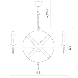 Подвесная люстра Divinare Eterno 4043/04 SP-8