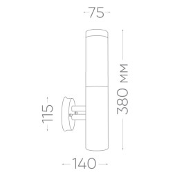 Уличный настенный светильник Feron 11807