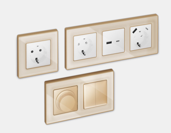 Рамка Ambrella Volt AF580343 ALFA Arctic