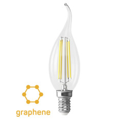 Светодиодная лампа Voltega Candle wind Graphene 7133 7W 220V 860lm E14 белый (дневной)