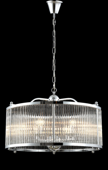 Подвесная люстра Crystal Lux TADEO TADEO SP6 D600 CHROME/TRANSPARENTE