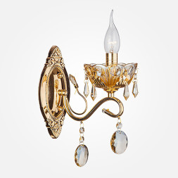 Бра Eurosvet ТЕОДОРА 10037/1 золото/тонированные хрусталь Strotskis