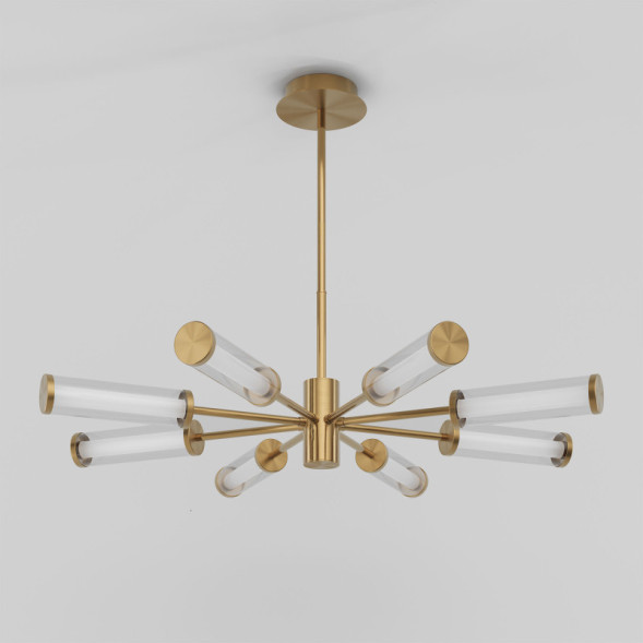 Люстра на штанге Eurosvet 50386 LED латунь Stark