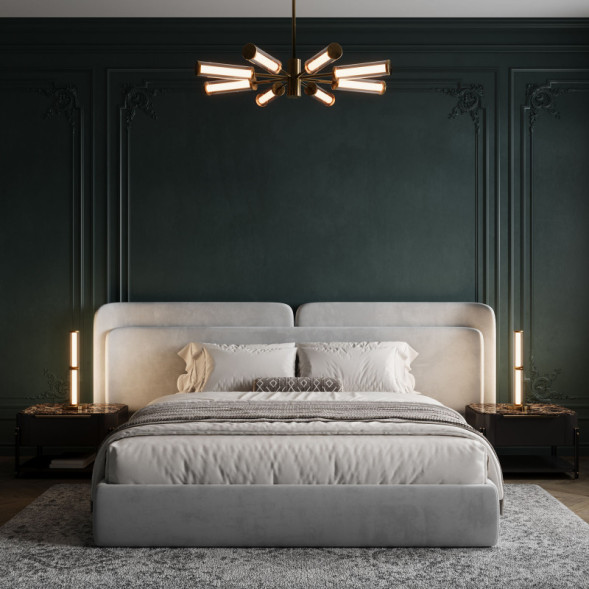 Люстра на штанге Eurosvet 50386 LED латунь Stark