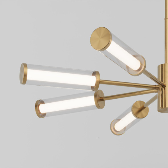 Люстра на штанге Eurosvet 50386 LED латунь Stark