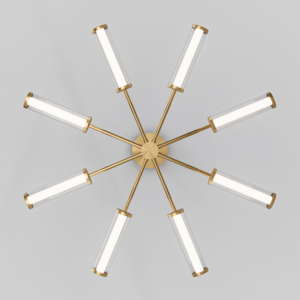 Люстра на штанге Eurosvet 50386 LED латунь Stark