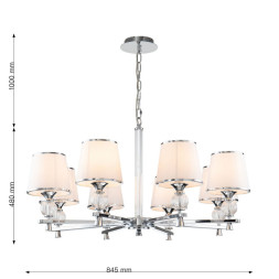 Подвесная люстра Favourite AUREOLA 2873-8P