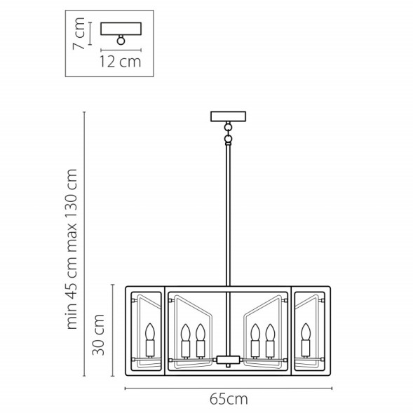 Люстра на штанге Lightstar REGOLO 713327