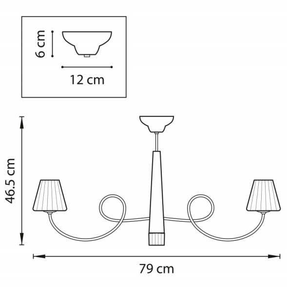 Люстра на штанге Lightstar Vortico 814097