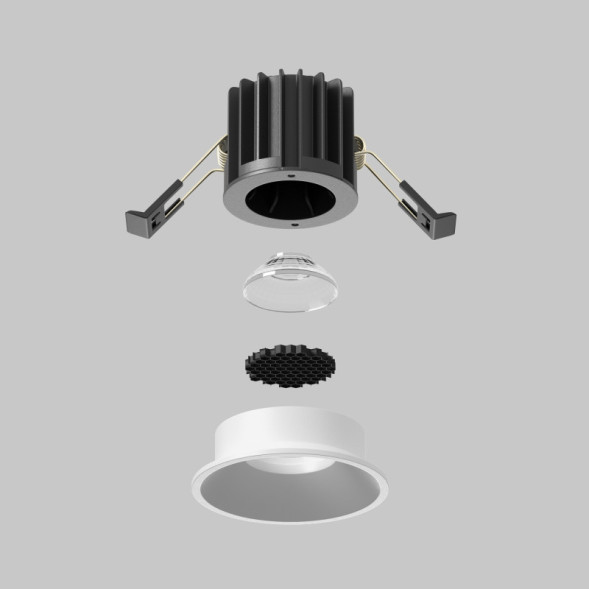 Встраиваемый светильник Maytoni Technical DL058-7W2.7K-W ROUND