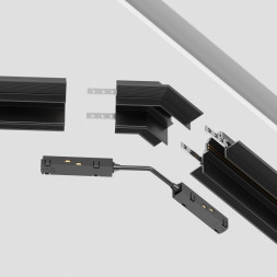Коннектор для шинопровода Maytoni Technical Magnetic track system Gravity встраиваемый черный TRA010CLO-42B