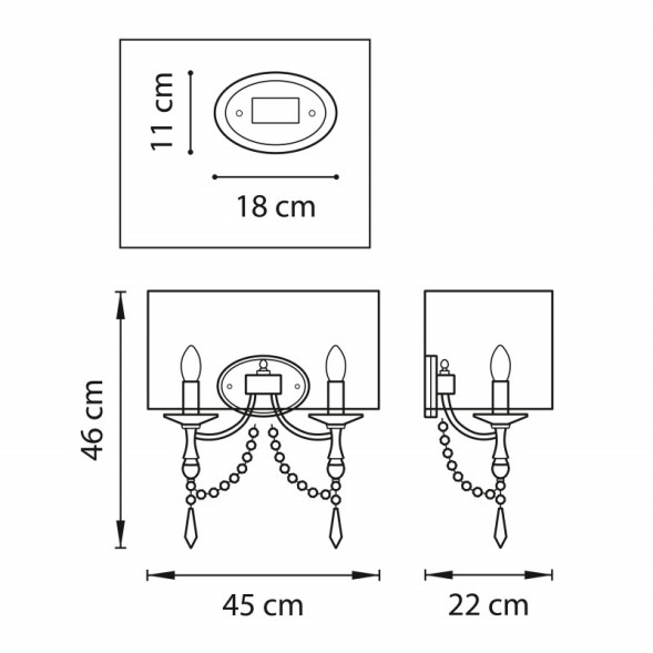 Бра Lightstar Paralume 725626