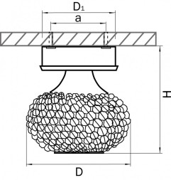 Накладной точечный светильник Lightstar Monile Top 160302