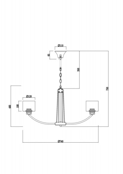 Подвесная люстра Freya TEODORA FR5003PL-08B