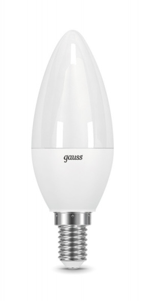 Светодиодная лампа Gauss Свеча 103101110 9.5W 220V 890lm E14 белый (теплый)