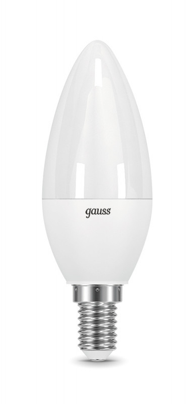 Светодиодная лампа Gauss Свеча 103101110 9.5W 220V 890lm E14 белый (теплый)