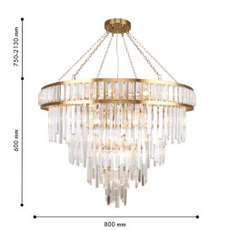 Подвесная люстра 4732-19P Favourite PRESTON