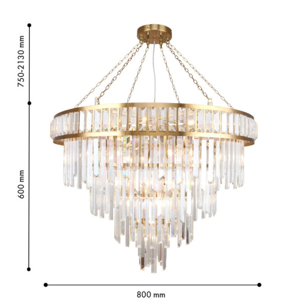 Подвесная люстра 4732-19P Favourite PRESTON