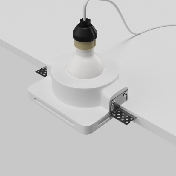 Встраиваемый точечный светильник Maytoni Technical Gyps Modern DL002-GU10-01-W