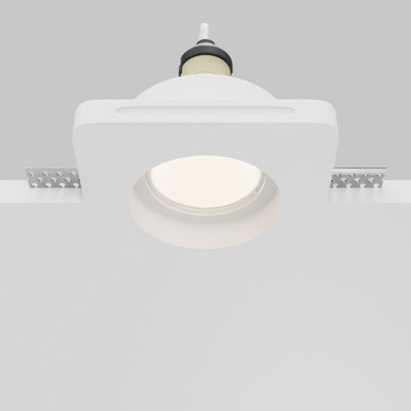 Встраиваемый точечный светильник Maytoni Technical Gyps Modern DL002-GU10-01-W