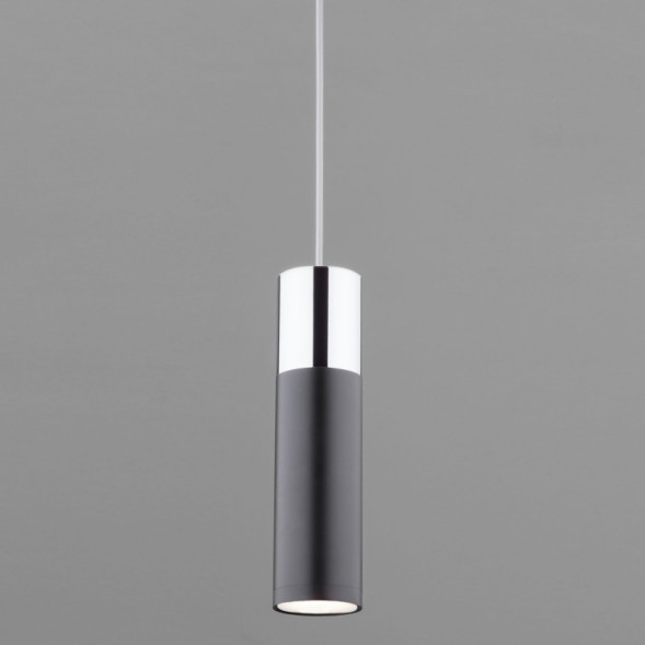 Подвесной светильник Eurosvet 50135/1 LED хром/черный