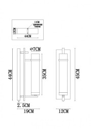 Бра ARTE Lamp Hugo A1688AP-1BK
