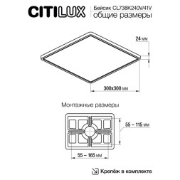 Потолочный светильник Citilux Бейсик CL738K240V