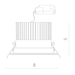 Встраиваемый точечный светильник ARTE Lamp Apertura A3307PL-1WH