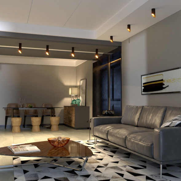 Накладной точечный светильник Elektrostandard DLN115 GU10 черный/золото