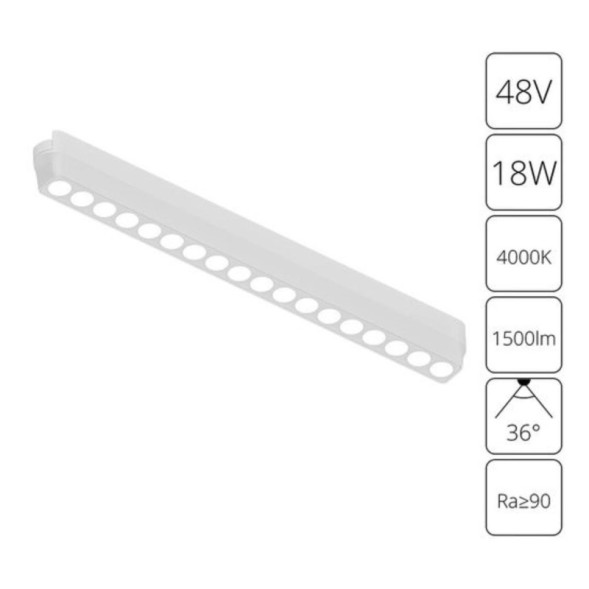 Магнитный трековый светильник ARTE Lamp RAPID A6169PL-1WH