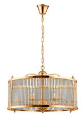 Подвесная люстра Crystal Lux TADEO TADEO SP6 D600 GOLD/TRANSPARENTE