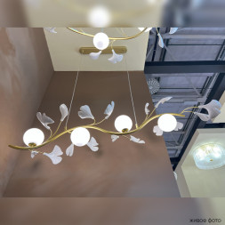 Подвесная люстра Crystal Lux COLIBRI COLIBRI SP4 GOLD