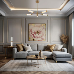 Люстра на штанге Eurosvet 50386/5 LED латунь Stark