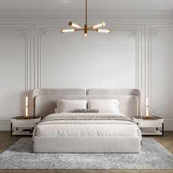 Люстра на штанге Eurosvet 50386/5 LED латунь Stark