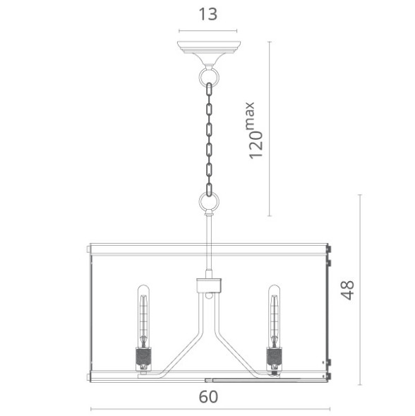Подвесная люстра Divinare Foschia 8110/03 SP-4