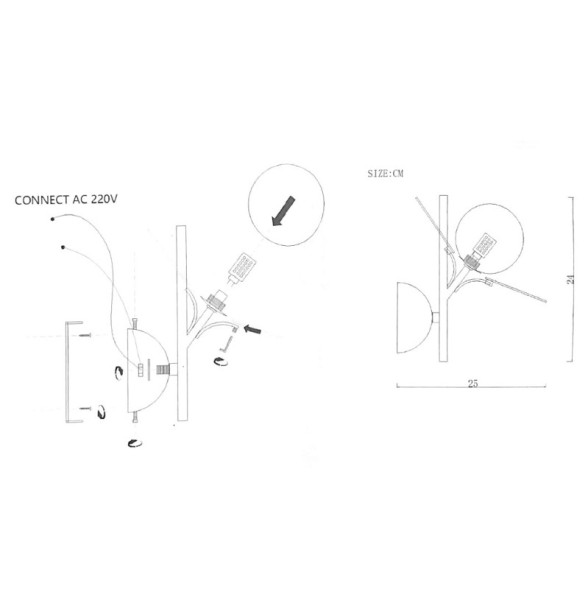 Детское бра ImperiumLoft Matisse 191911-26