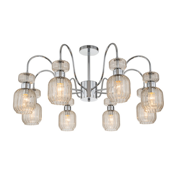 Люстра на штанге Escada Gloss 1141/8PL Chrome/Beige