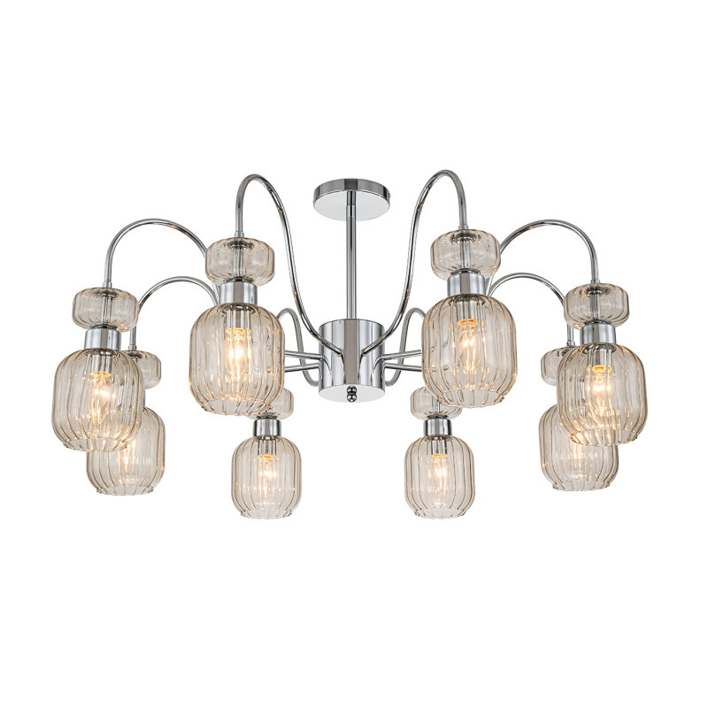 Люстра на штанге Escada Gloss 1141/8PL Chrome/Beige