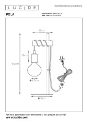 Детская настольная лампа LUCIDE POLA 08527/01/35
