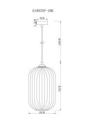 Подвесной светильник ARTE Lamp ARWEN A1903SP-1BK
