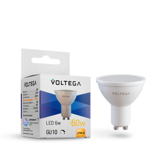 Светодиодная лампа Voltega 7238 Sofit dim GU10