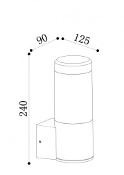 Светильник настенный Maytoni Koln O590WL-L8B4K